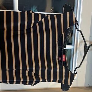 Merona Black and Tan Pencil Dress Casual Work Style